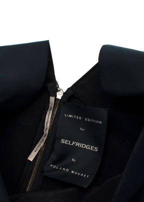 Limited Edition Selfridges x Roland Mouret Black Assymetric Hem Gown 4