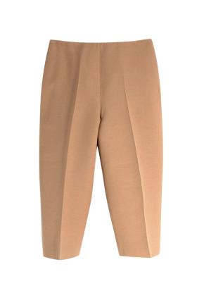 Valentino Wool Mock Neck Long Sleeve Camel Brown Top and Trouser Set 2