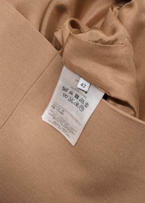 Valentino Wool Mock Neck Long Sleeve Camel Brown Top and Trouser Set 9