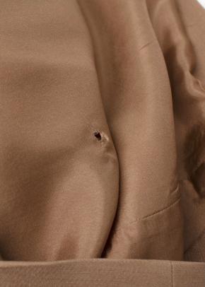 Valentino Wool Mock Neck Long Sleeve Camel Brown Top and Trouser Set 10