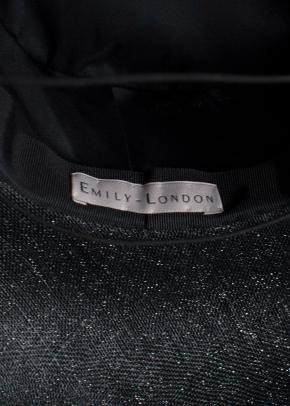 Emily London  Black Wide Brimmed Audrey Hat with Satin Bow 8