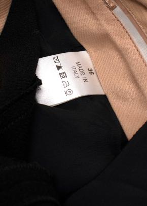 Chloe Black Crepe Trousers with Hook and Eye Closure 3
