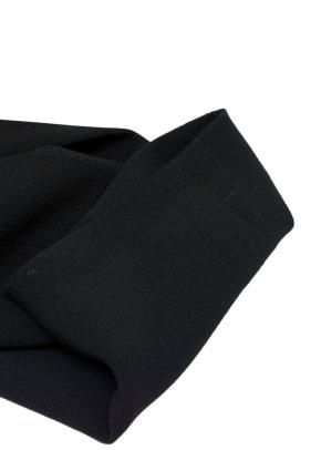 Chloe Black Crepe Trousers with Hook and Eye Closure 8