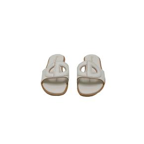 Dior White Calfskin D-Club Slide 8