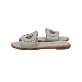 Dior White Calfskin D-Club Slide 3