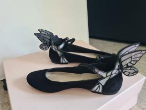 Sophie Webster Winged Black Ballerinas 4