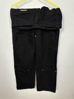 Chrome Hearts Double Knee Carpenter Black Jeans 2