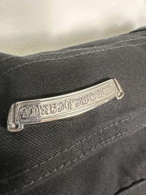 Chrome Hearts Double Knee Carpenter Black Jeans 7