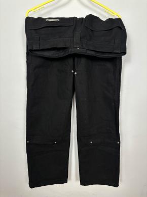 Chrome Hearts Double Knee Carpenter Black Jeans 3