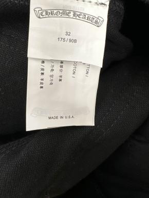 Chrome Hearts Double Knee Carpenter Black Jeans 8