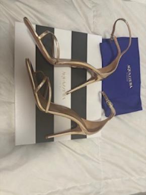 Aquazzura Soft Gold Purist Sandal 105 2