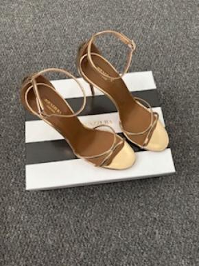 Aquazzura Soft Gold Purist Sandal 105 4