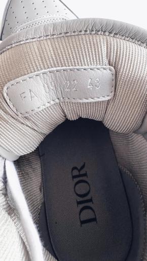 Dior Grey Leather B27 Diamond Sneakers 6
