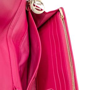 Dior Pink Cannage Leather Lady Dior Wallet On Chain 10