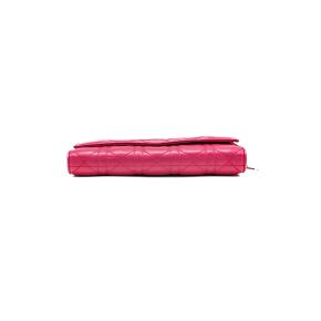 Dior Pink Cannage Leather Lady Dior Wallet On Chain 5