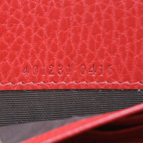 Gucci Red Calfskin Mini Dionysus Wallet on Chain 9