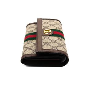 Gucci Leather Trim Ophidia GG Continental Wallet 3