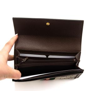 Gucci Leather Trim Ophidia GG Continental Wallet 5