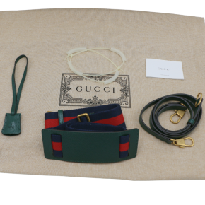 Gucci Medium Green Grained Calfskin Diana Bag 7