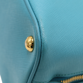 Prada Turquoise Saffiano Mini Promenade Tote 10
