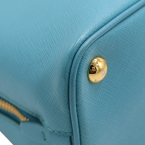 Prada Turquoise Saffiano Mini Promenade Tote 11
