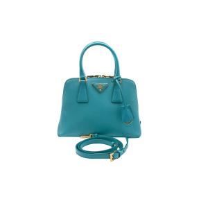 Prada Turquoise Saffiano Mini Promenade Tote 7
