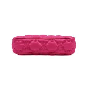 Gucci Small Pink Leather  GG Matelassé Bag 3