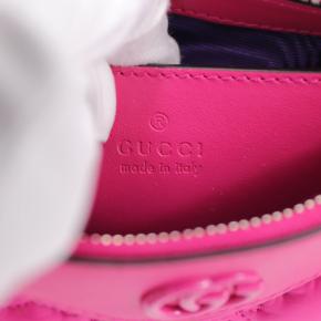 Gucci Small Pink Leather  GG Matelassé Bag 5