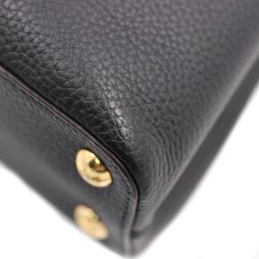 Louis Vuitton Black Taurillon Capucines PM 6