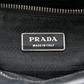 Prada Black Saffiano Bauletto Bag 5