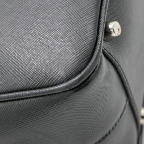 Prada Black Saffiano Bauletto Bag 7