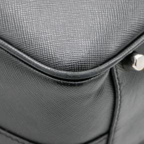 Prada Black Saffiano Bauletto Bag 9