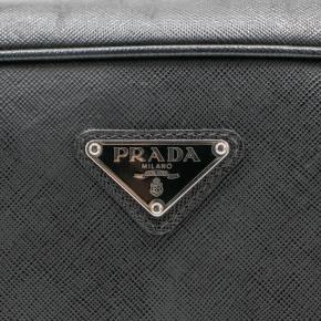 Prada Black Saffiano Bauletto Bag 10