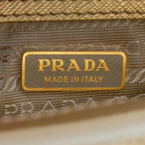 Prada Gold Metallic Saffiano Lux Small Galleria Double Zip Tote 5