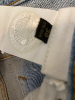 Versace Embroidered Pocket Blue Jeans 6