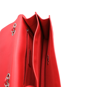 Chanel Small Red Leather CC Box Flap Bag 7