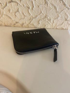 Marni Black Grained Leather Wallet 5