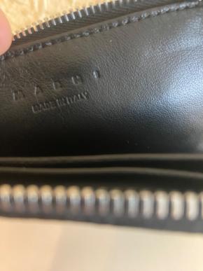 Marni Black Grained Leather Wallet 11