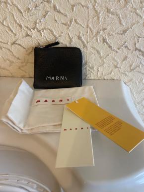 Marni Black Grained Leather Wallet 12