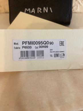 Marni Black Grained Leather Wallet 14