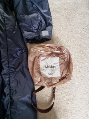 MaxMara Navy Blue The Cube Padded Midi Coat 7