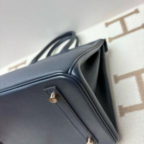 Hermes Navy Blue Epsom Leather Birkin 30 5