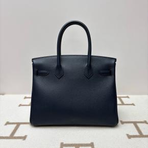 Hermes Navy Blue Epsom Leather Birkin 30 3
