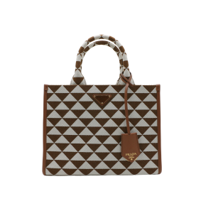 Prada Small Jacquard Triangolo Symbole Tote 2
