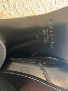 Acne Studios Bethany Black Leather Ankle Boots 5