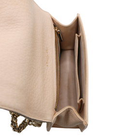 Dior Beige Grained Calfskin Small Diorama Flap Bag 7