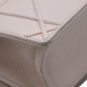 Dior Beige Grained Calfskin Small Diorama Flap Bag 14