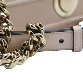 Dior Beige Grained Calfskin Small Diorama Flap Bag 16
