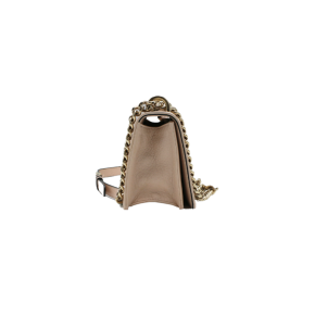 Dior Beige Grained Calfskin Small Diorama Flap Bag 4