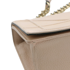 Dior Beige Grained Calfskin Small Diorama Flap Bag 18